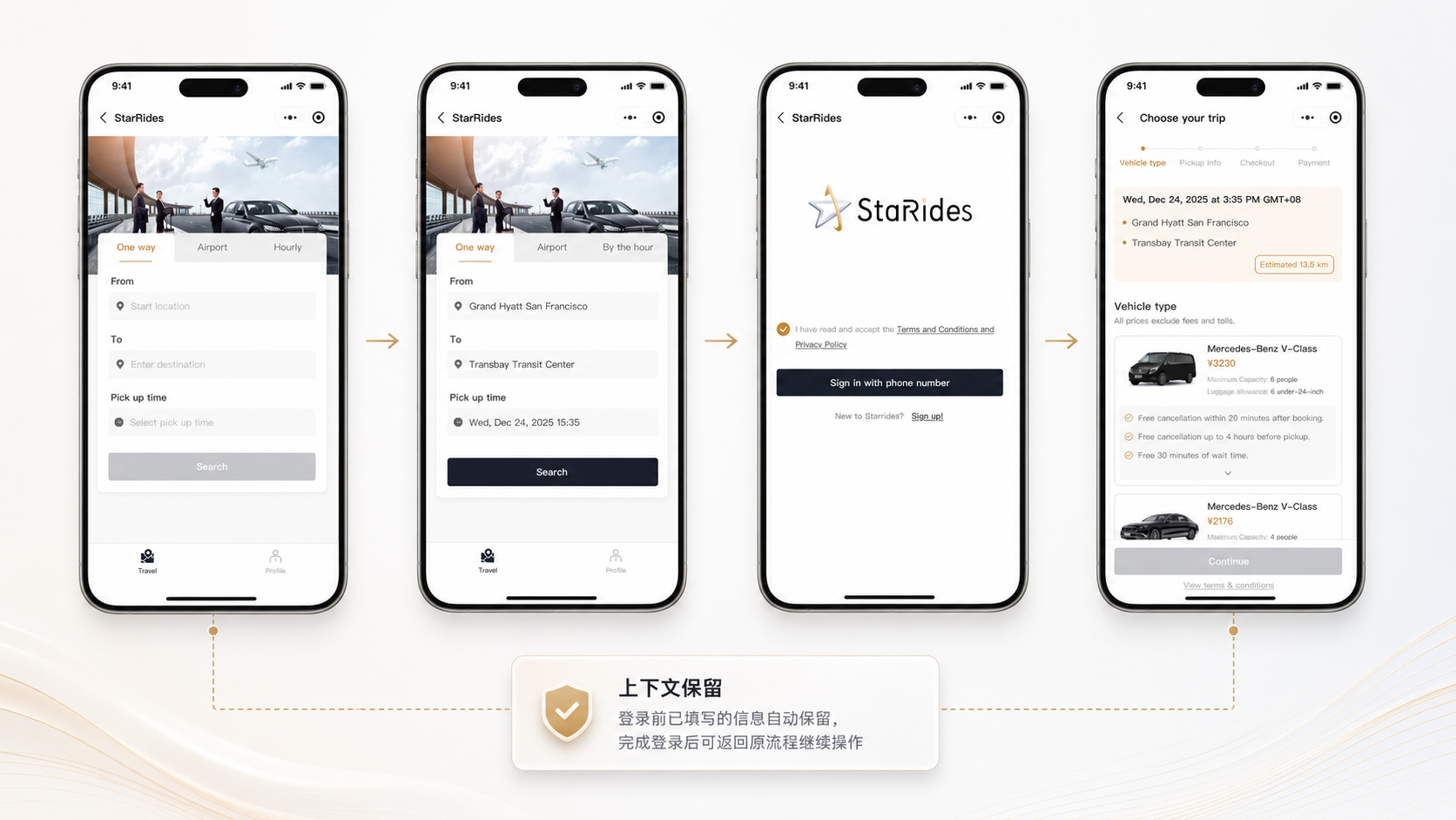 耀出行国际支付：游客模式与登录后置